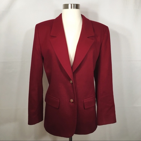 Pendleton Jackets & Blazers - Pendleton Classic Red Vintage Virgin Wool Blazer
